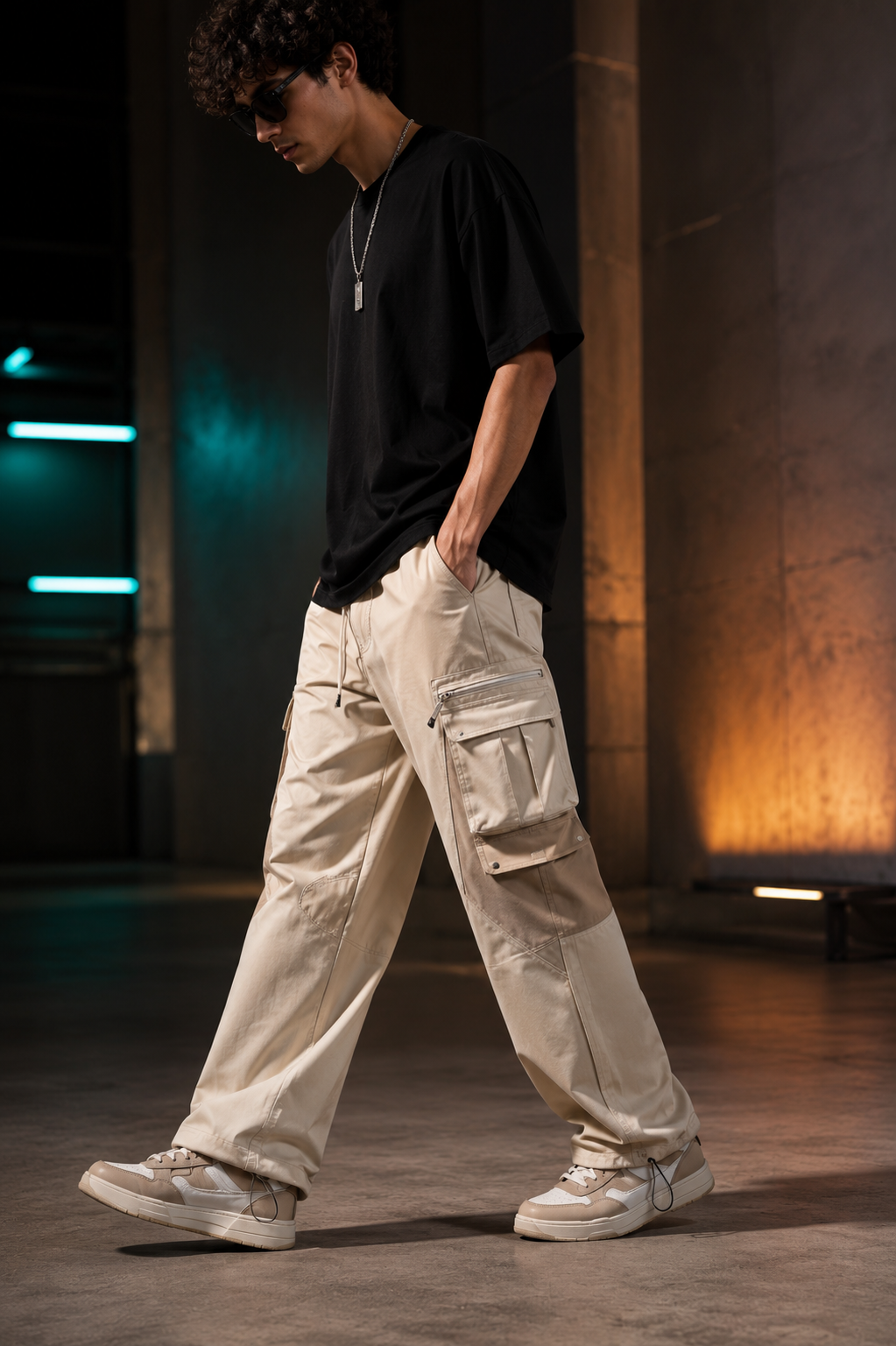 Genzcloth Multi-Pocket Baggy Cargo Pants⁠