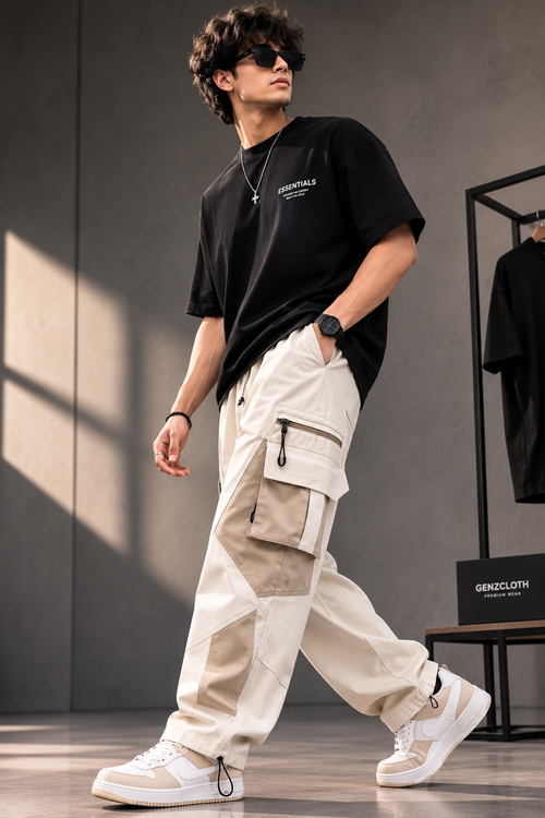 Genzcloth Multi-Pocket Baggy Cargo Pants⁠