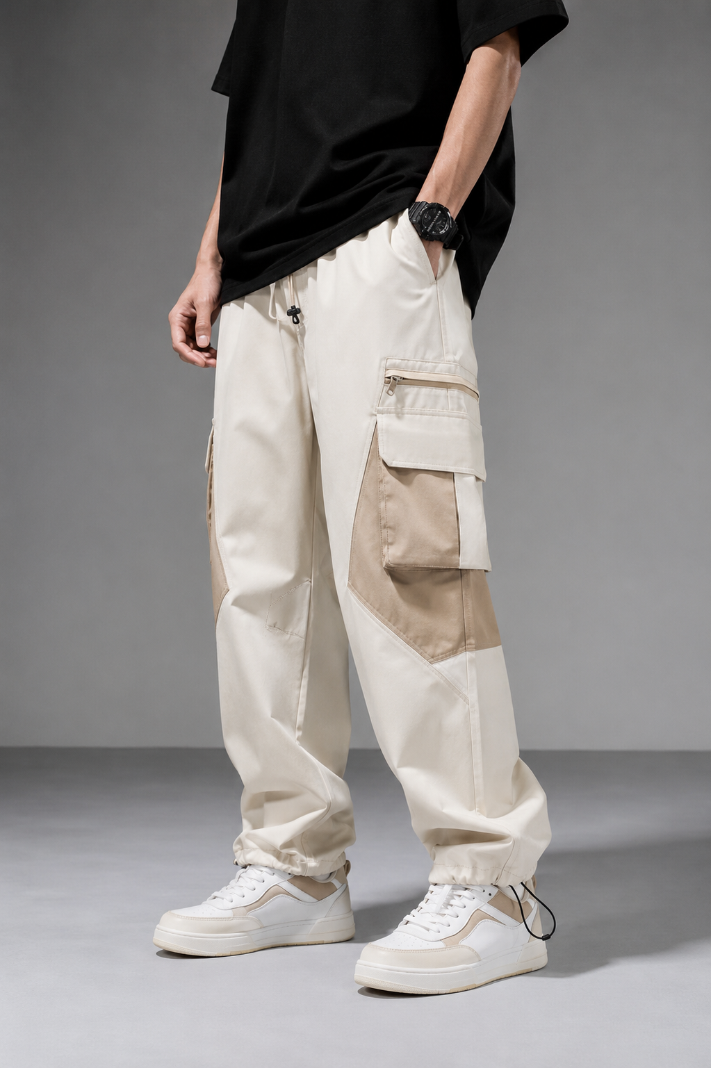 Genzcloth Multi-Pocket Baggy Cargo Pants⁠
